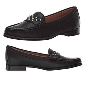 Driver Club USA Women's Genuine Leather‎ Loafer Classic Black Shoes Size 6 $130